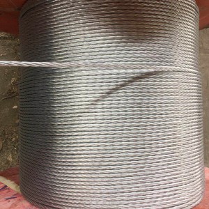 Galvanized steel stranded wire 1*7 /1*19, electrical equipment, overhead lines, galvanized steel stranded wire, steel wire rope