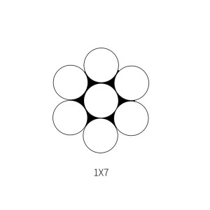 1×7 Galvanized steel wire rope for Seal lock hanging wire cable