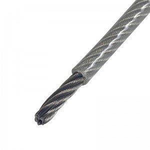 Transparent PVC/PU/Nylon coated steel wire rope 4mm 5mm