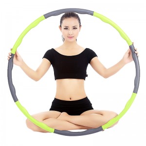 China Wholesale Chinese Jump Rope Factories Pricelist - Weighted Exercise Fitness Hoop 8 Section Detachable Exercise Hoop, Portable Soft Adjustable – Bangyi