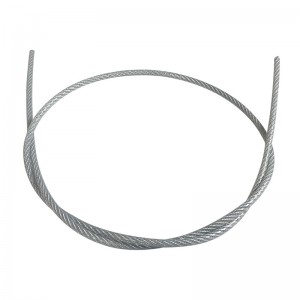 Transparent PVC/PU/Nylon coated steel wire rope 4mm 5mm