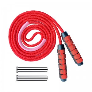 China Wholesale Jumping Rope Pcv Manufacturers Suppliers - Cotton Jump Rope 9mm for Fitness Adjustable Rope Skipping Weighted Tangle-Free – Bangyi