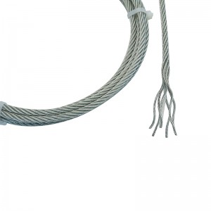 China Wholesale Pu Coated Galvanized Wire Rope Supplier Manufacturers Suppliers - Fiber core 6×7+FC  6×19+FC 6×12+FC Galvanized Steel wire rope – Bangyi