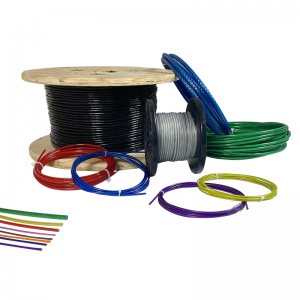 Colorful coated steel wire rope PVC PU Nylon coating galvanized wire cable