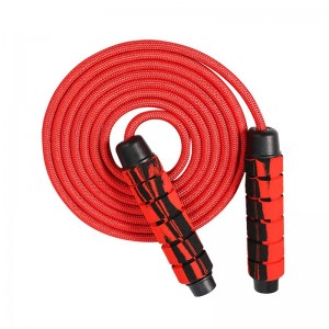 China Wholesale Jumping Rope Adjustable Manufacturers Suppliers - Weighted Jump Rope 6mm Tangle-Free Skipping Rope with Speed Ball Bearing Adjustable Length Cotton Skipping Rope for Women Men Gym ...