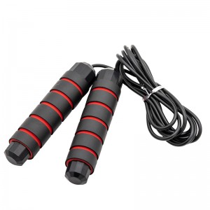 China Wholesale Jumpimg Rope Factories Pricelist - Amazon hot selling Wire weighted Skipping Rope Adjustable length Comfortable foam handle – Bangyi