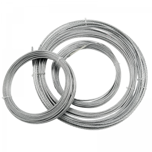 Galvanized wire cable 7X7 steel wire rope