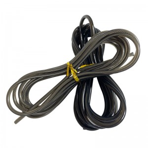 Black Color PVC/PU/Nylon coated steel wire rope