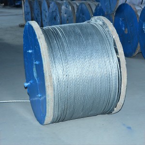 Galvanized steel stranded wire 1*7 /1*19, electrical equipment, overhead lines, galvanized steel stranded wire, steel wire rope