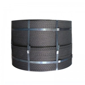 Steel strand 1*7  1*19 galvanized steel strands road barrier cable