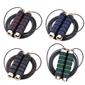 China Wholesale Jump Rope Weighted Factory Quotes - Factory Price Golden head Custom Steel Wire High Quality Speed Skipping Heavy PVC Weighted Jump Rope – Bangyi