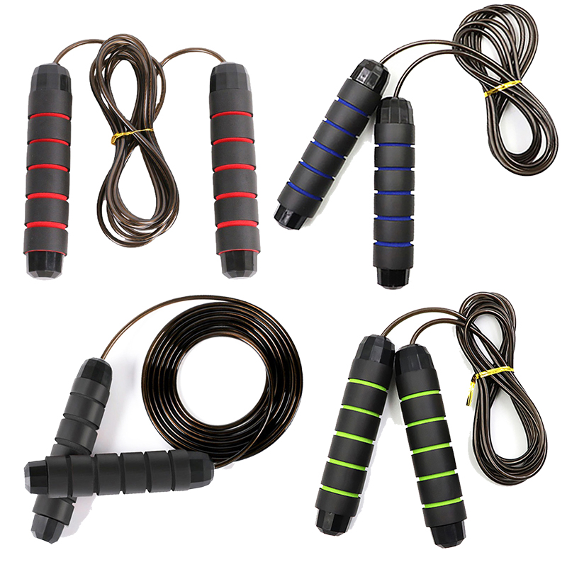 China Wholesale Jump Speed Rope Factories Pricelist - Custom Exercise Gym Workout Training Fitness Heavy Steel Cable Wire Bearing Weighted Skipping Rope Adjustable Speed Jump Rope – Bangyi