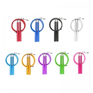 China Wholesale Skipping Jump Rope Factories Pricelist - Ball Bearing with Aluminum Alloy Anti-Slip Handle Skipping Rope Steel Wire Speed Jump Rope  – Bangyi