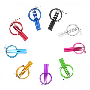 China Wholesale Skipping Rope Blue Factories Pricelist - Handle Easy Locked Speed Steel Wire Skipping Jump Rope Jump Ropes Gym Heavy Steel Wire Rope Skipping Rope  – Bangyi