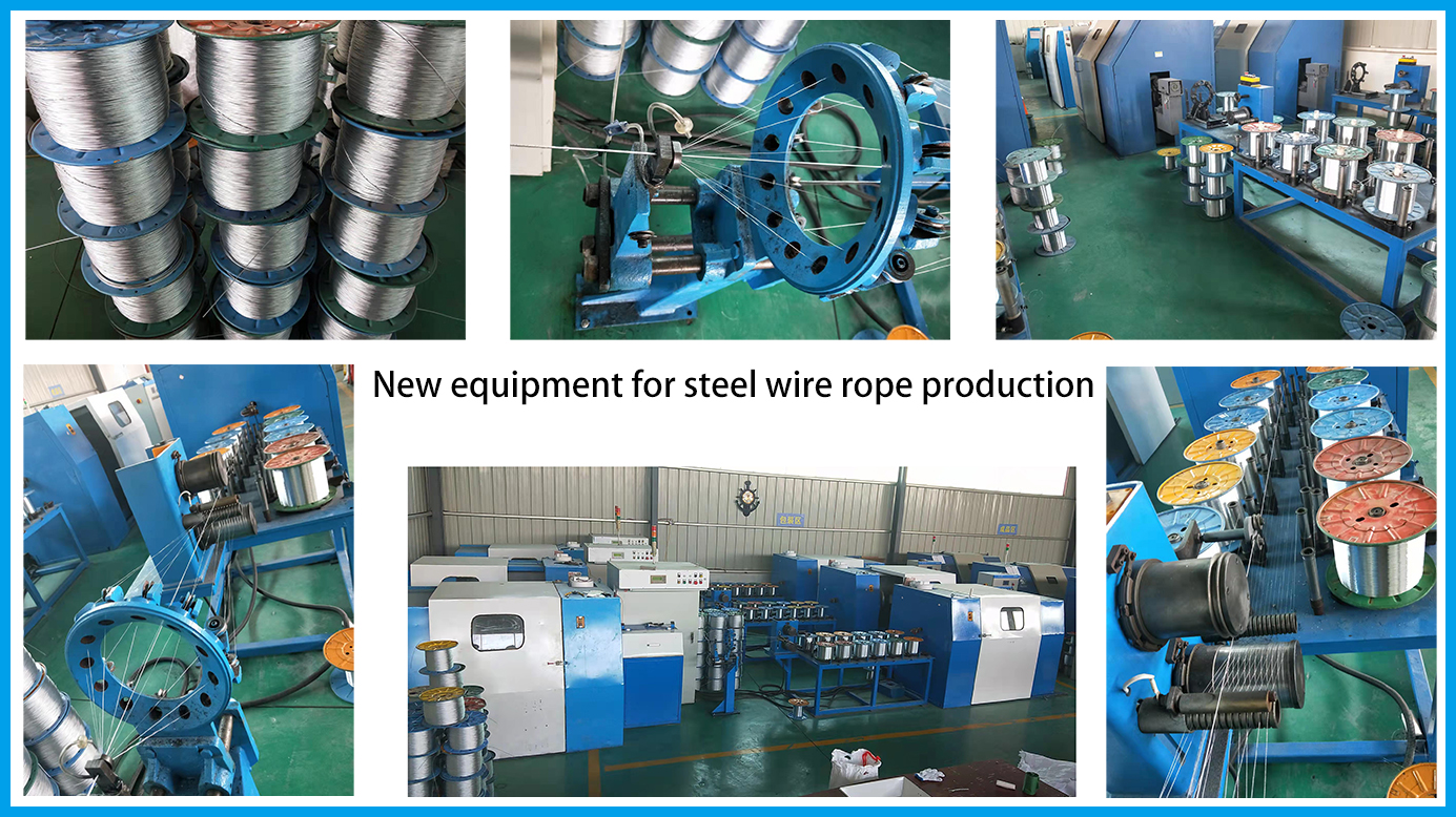 New equipment for steel wire rope production