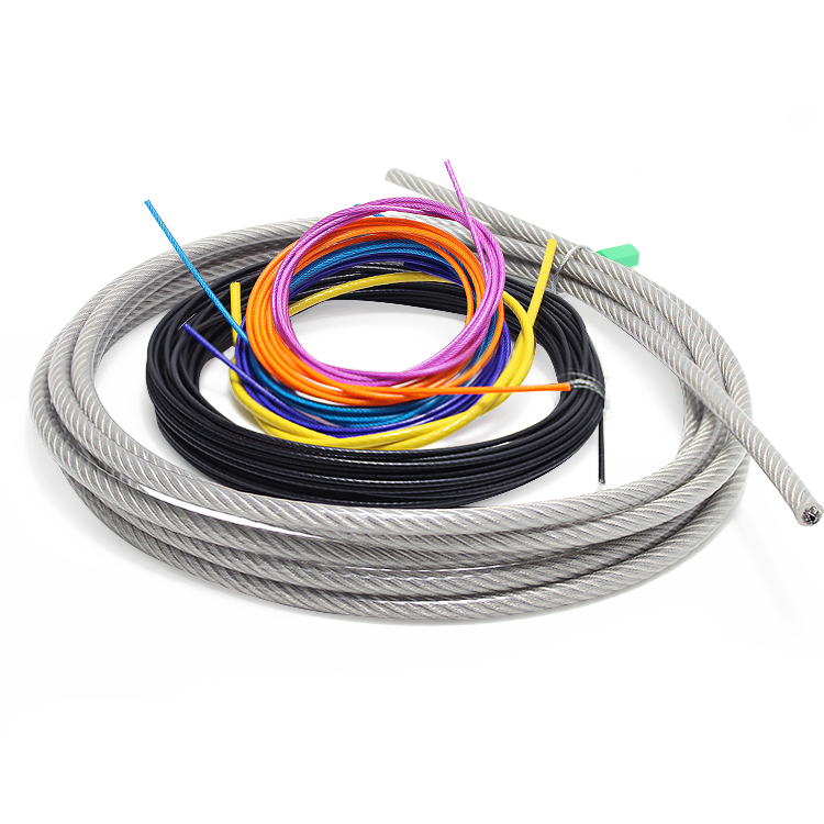 China Wholesale Cable Stainless Manufacturers Suppliers - Colorful coated steel wire rope PVC PU Nylon coating galvanized wire cable – Bangyi