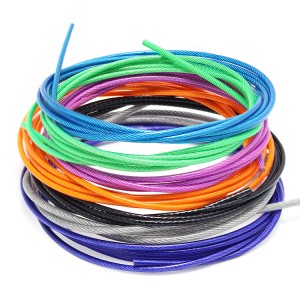 China Wholesale Gym Equipment Steel Wire Cable Manufacturer Factories Pricelist - Rad Color PVC/PU/Nylon coated steel wire rope – Bangyi